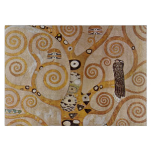 Tree of Life by Gustav Klimt, Stylised Art Nouveau Cutting Board
