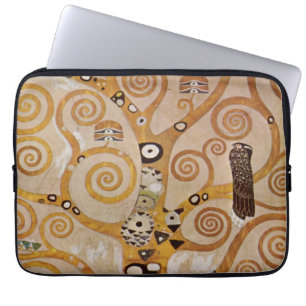 Tree of Life by Gustav Klimt, Stylised Art Nouveau Laptop Sleeve
