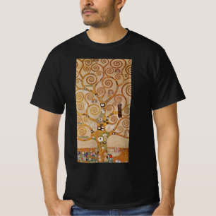 Tree of Life by Gustav Klimt, Stylised Art Nouveau T-Shirt