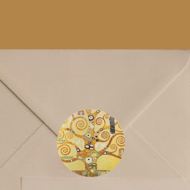 Tree of Life by Klimt Classic Round Sticker (Creator Uploaded)