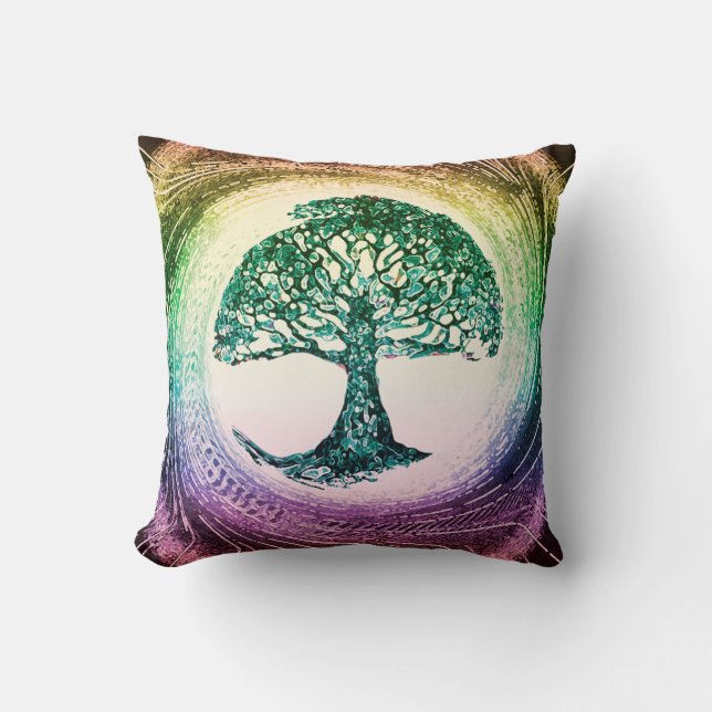 Tree of Life Calmness Within Cushion (Front)