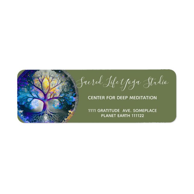 Tree of Life | Celestial Return Address Label (Front)