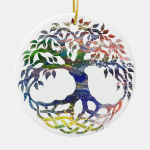 Tree of Life,  Celtic, Christmas Ornaments, Ceramic Ornament