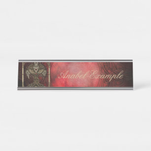 Tree of Life – Celtic Gothic Steampunk Desk Name Plate