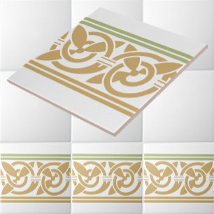 Tree Of Life Celtic Pattern Frieze Ceramic Tile