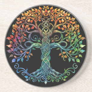 Tree of Life Celtic Sandstone Coaster