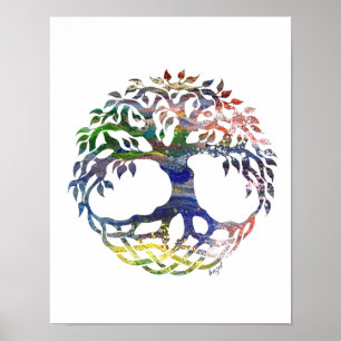 Tree of Life,  Celtic, Spiritual, Canvas Print, Poster