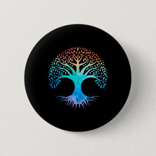Tree Of Life Celtic Symbol 6 Cm Round Badge