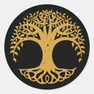 Tree of Life Celtic Symbol Classic Round Sticker