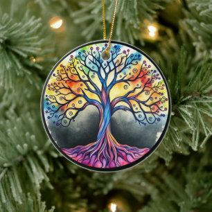 Tree of Life  Ceramic Ornament