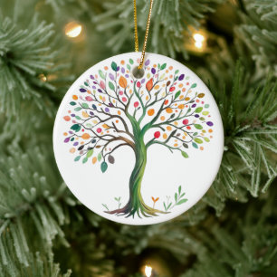 Tree of Life  Ceramic Ornament