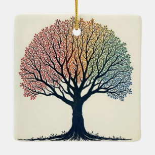 Tree of Life  Ceramic Ornament