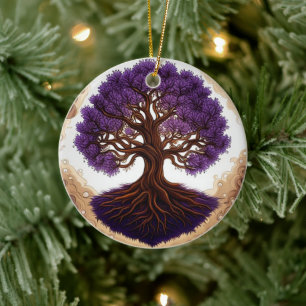 Tree of Life  Ceramic Ornament