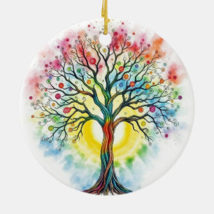 Tree of Life  Ceramic Ornament