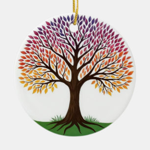 Tree of Life  Ceramic Ornament