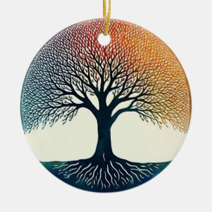  Tree of Life  Ceramic Ornament