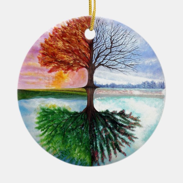 Tree of Life Ceramic Ornament (Front)