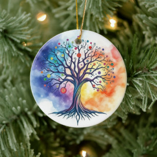 Tree of Life  Ceramic Ornament