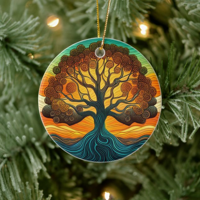 Tree of Life  Ceramic Ornament (Tree)