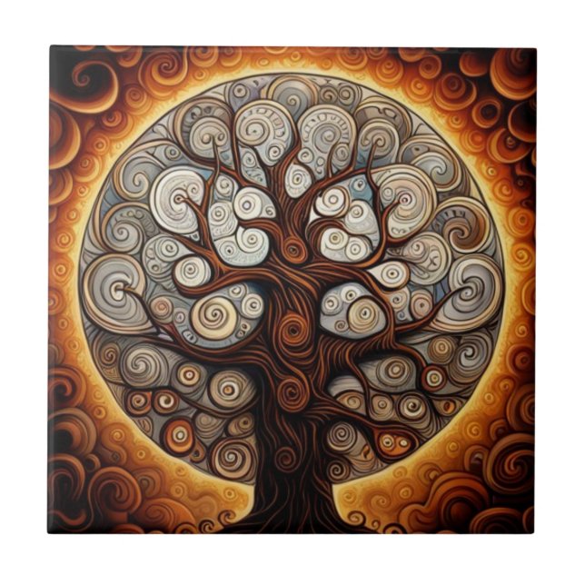 Tree of Life  Ceramic Tile (Front)