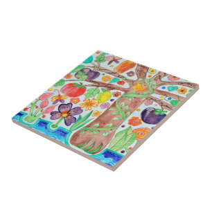 Tree of Life Ceramic Tile