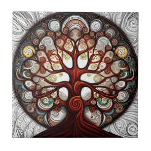 Tree of Life  Ceramic Tile