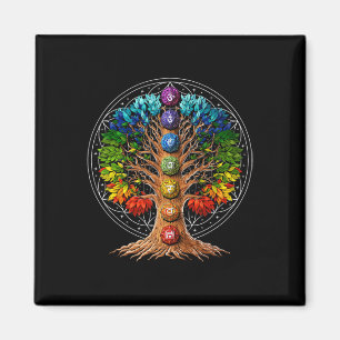 Tree Of Life Chakra Symbols Zen Yoga Meditation Sp Magnet