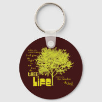 Tree of Life Christian Scripture keychain/keyring