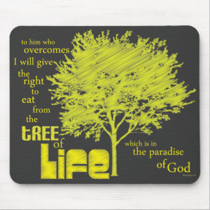 Tree of Life Christian Scripture mousepad/mousemat Mouse Pad