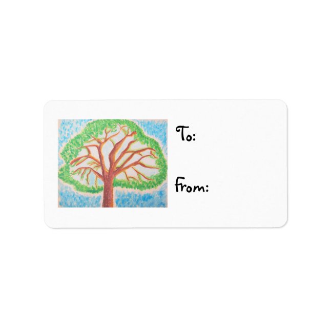 Tree of Life-christmas label (Front)