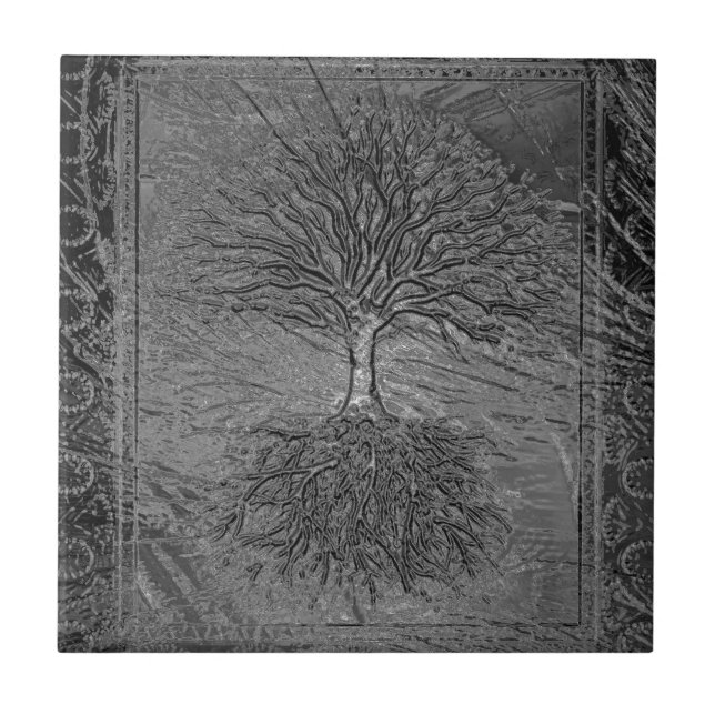 Tree of Life Chrome Tile (Front)