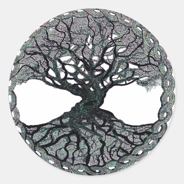 Tree of Life Circle of Life Classic Round Sticker (Front)