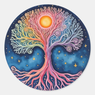 TREE OF LIFE  CLASSIC ROUND STICKER