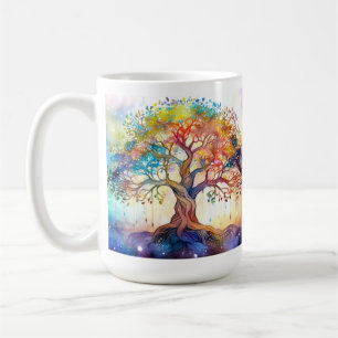 Tree of Life - colorful painting Coffee Mug