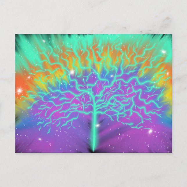 Tree of Life Colourful Worship Art 6th Jan 2018 HC Postcard (Front)