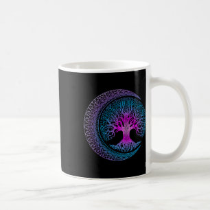 Tree Of Life Cresent Moon Phases Mandala Yoga Gift Coffee Mug