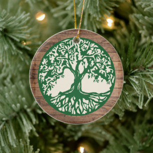 Tree of Life - Custom Year Name Ceramic Ornament