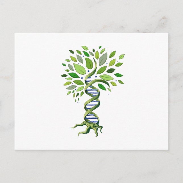 Tree of Life DNA Genetics Biology Environment Announcement Postcard (Front)