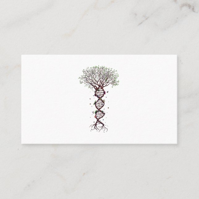 Tree of Life DNA Genetics Biology Environment Business Card (Front)
