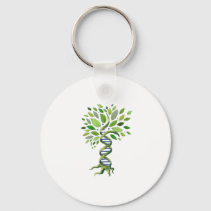 Tree of Life DNA Genetics Biology Environment Key Ring
