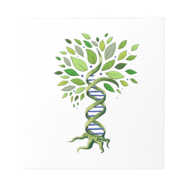 Tree of Life DNA Genetics Biology Environment Notepad (Front)