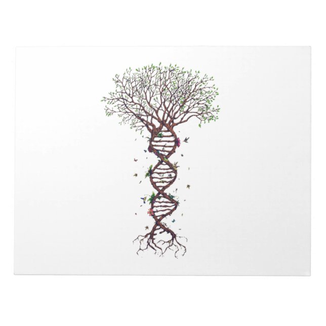 Tree of Life DNA Genetics Biology Environment Notepad (Front)