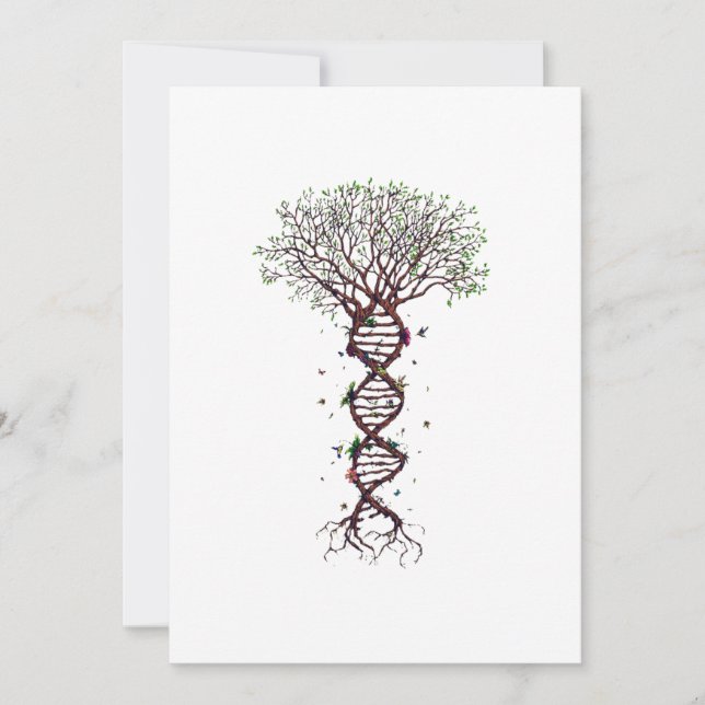 Tree of Life DNA Genetics Biology Environment Save The Date (Front)