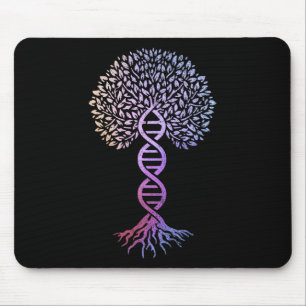 Tree Of Life Dna Science Genetics Earth Day Geneal Mouse Pad
