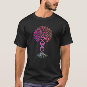 Tree Of Life DNA Science Genetics Earth Day Geneal T-Shirt