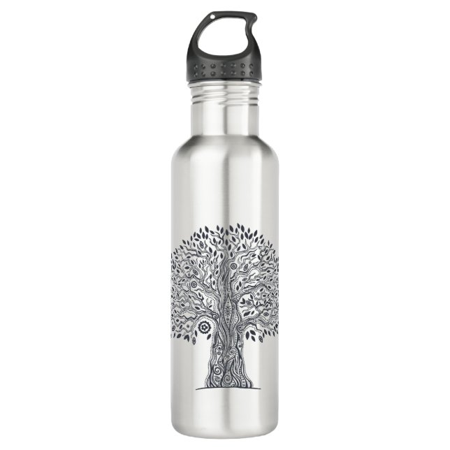 Tree Of Life Doodle 710 Ml Water Bottle (Front)