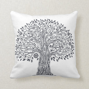 Tree Of Life Doodle Cushion
