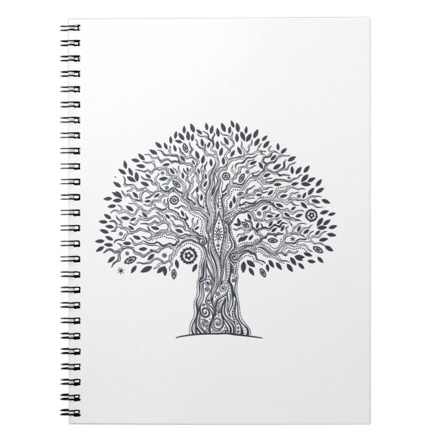 Tree Of Life Doodle Notebook (Front)
