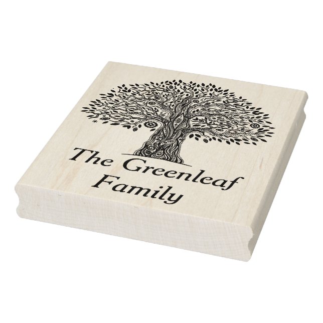 Tree Of Life Doodle Rubber Stamp (Stamp)