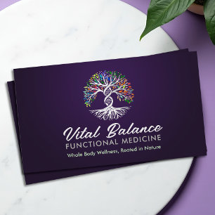 Tree of Life Double Helix DNA Functional Medicine Business Card